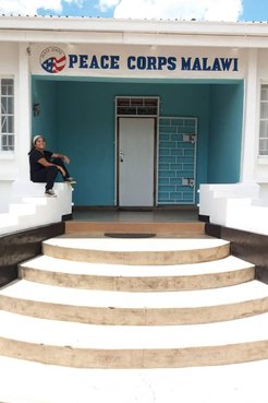 Janet at the Peace Corps office in Malawi