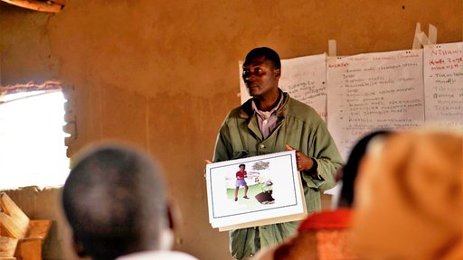 One of Jane's counterparts facilitating a session