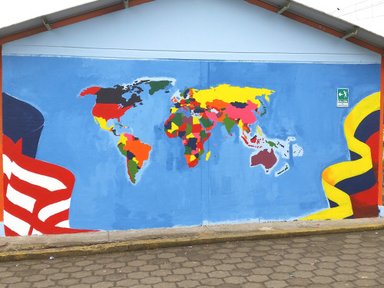 The completed world map