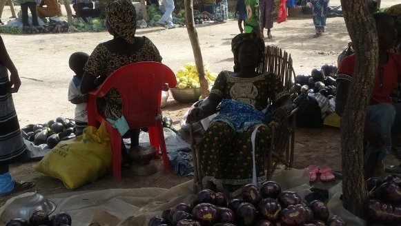 burkina faso stall at the vegetable fair