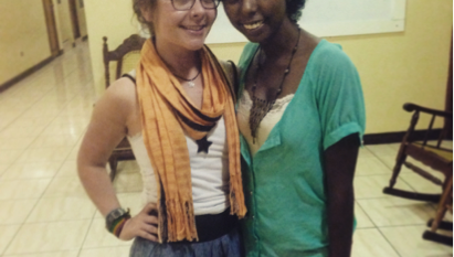Katie and Debbie at the University of Nicaragua at Managua