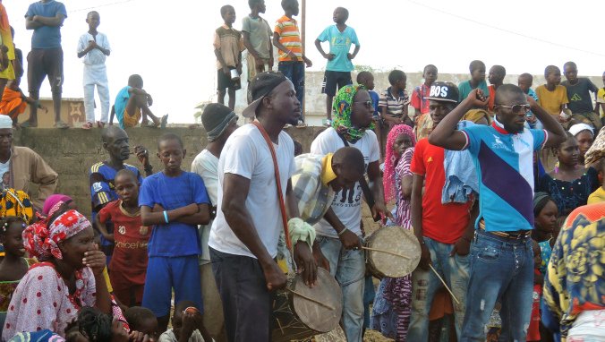 The drummers aren't just local boys. They are incredibly good at what they do and usually travel between villages for hire. G