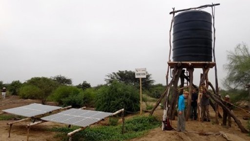Kiryssa Kasprzyk helped install solar energy systems.