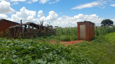 A typical pit latrine