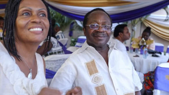 Mom and dad taught by Volunteers in Ghana 1