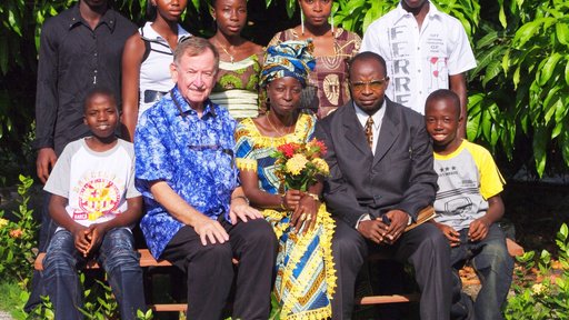 With the Dubreka family, Christmas Day 2010