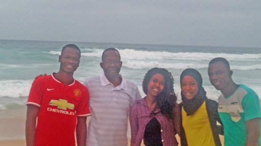 Hamidou Sakhanokho and his family