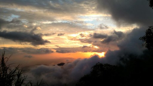 Setting sun, View from my home