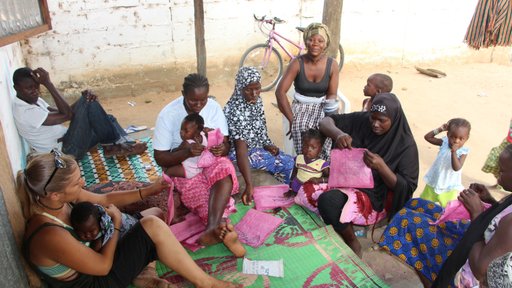 Making polypots in The Gambia