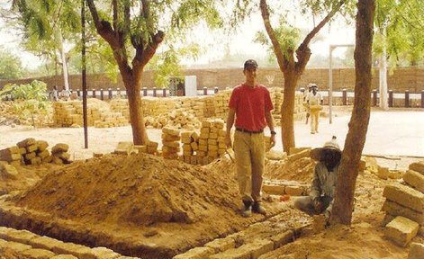 Jeremiah Mack Working on a Building