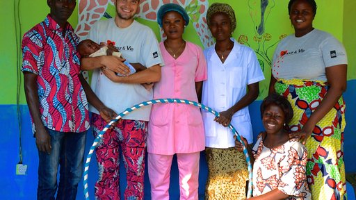 Hula hooping for HIV awareness