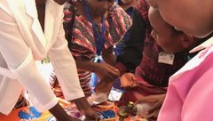 Midwifery students in Tanzania.