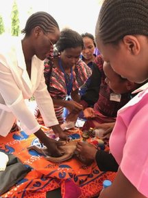 Midwifery students in Tanzania.