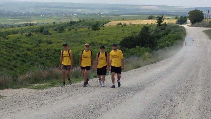 We walked across Moldova