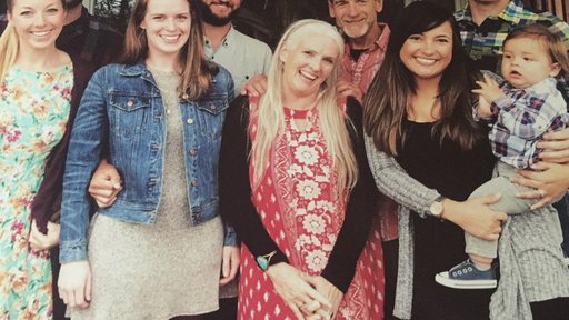 Marie Fitzsimmons and Kirk Peters with their family. Their daughter and her husband are currently in pre-service training in Uganda and will swear in in January 2018.