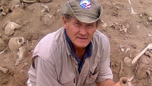 Peace Corps Volunteer Greg Plimpton is preserving Peruvian culture by helping to protect an ancient burial site near his Peru