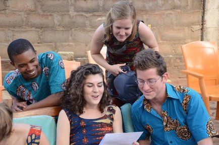 Kyree with his fellow Peace Corps Volunteers in Togo.