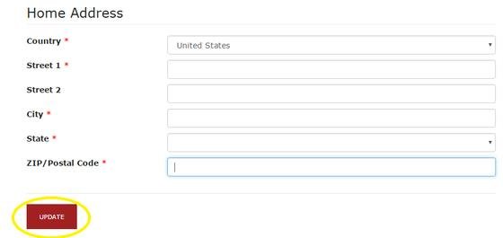 RPCV Portal update button