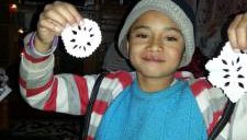 Sudeep with snowflakes