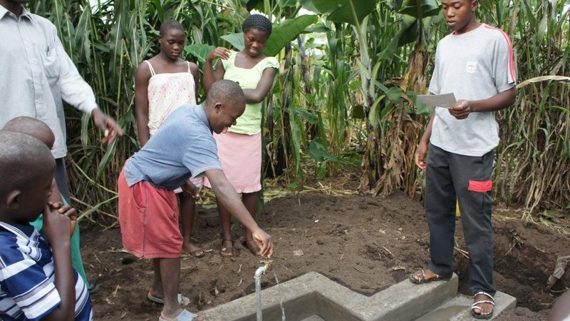 Tiffany Tai helped implement a water project in Uganda.