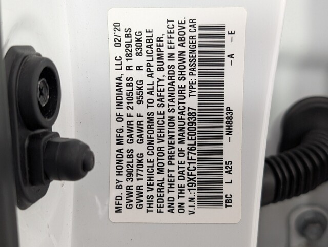 used 2020 Honda Civic car, priced at $21,000