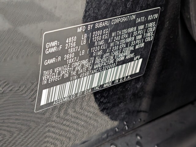used 2020 Subaru Outback car, priced at $22,000