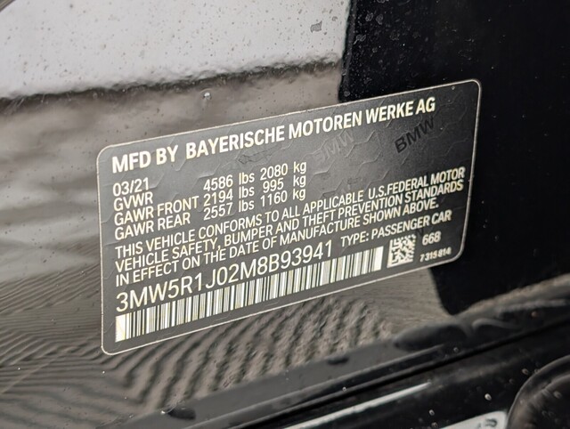 used 2021 BMW 3-Series car, priced at $22,688