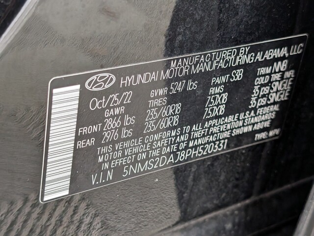 used 2023 Hyundai Santa Fe car, priced at $21,500
