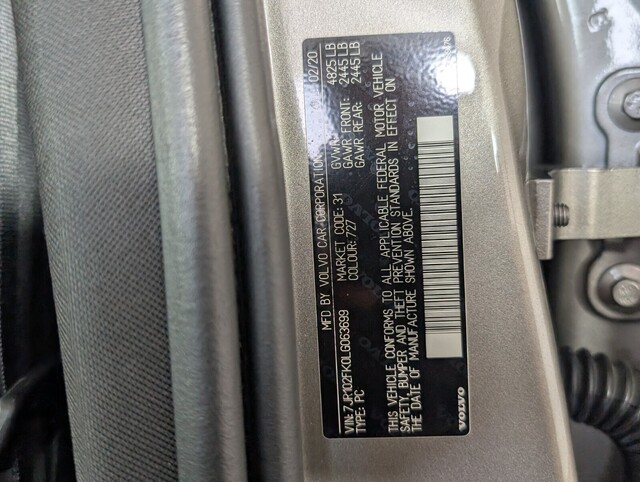 used 2020 Volvo S60 car, priced at $20,500