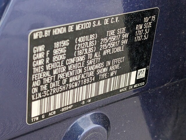 used 2016 Honda HR-V car, priced at $14,500
