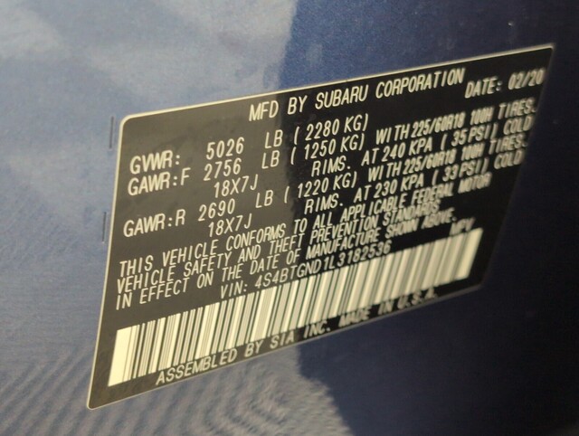 used 2020 Subaru Outback car, priced at $20,000