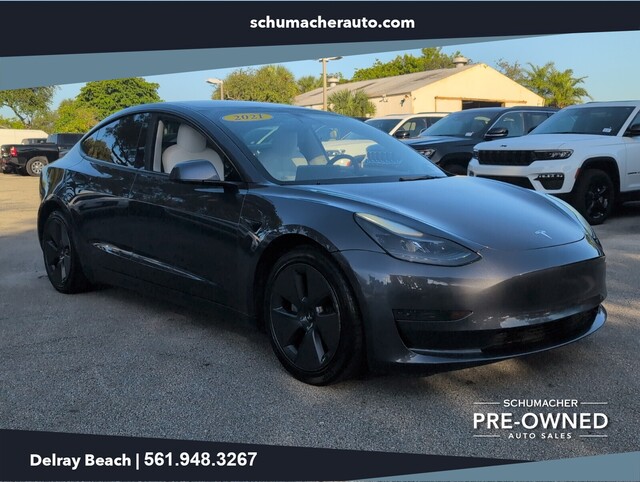 used 2021 Tesla Model 3 car, priced at $22,000