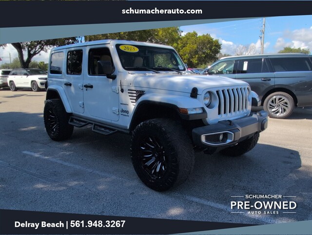 used 2018 Jeep Wrangler Unlimited car, priced at $24,988