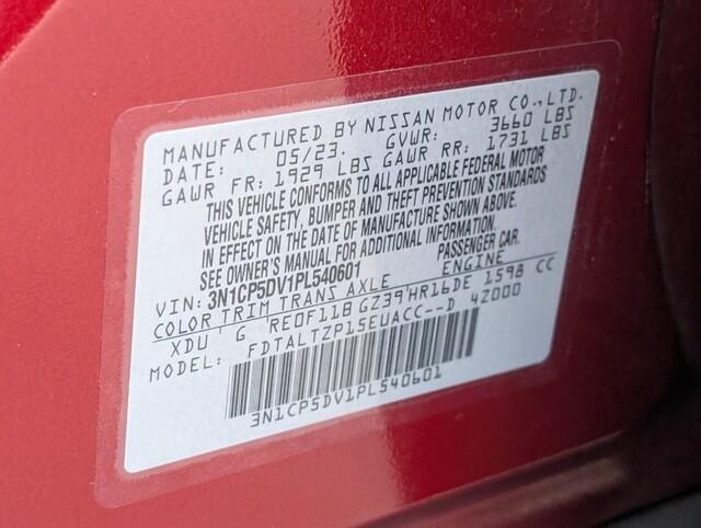 used 2023 Nissan Kicks car, priced at $15,988