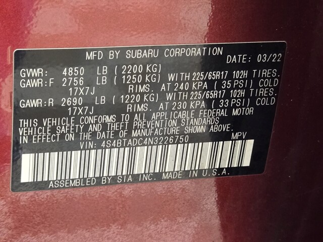 used 2022 Subaru Outback car, priced at $21,500