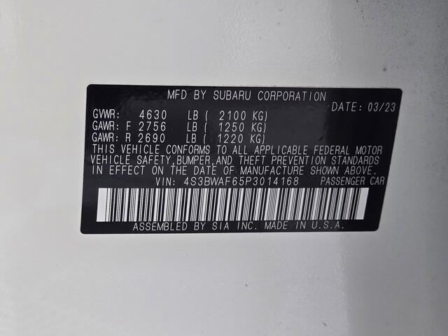 used 2023 Subaru Legacy car