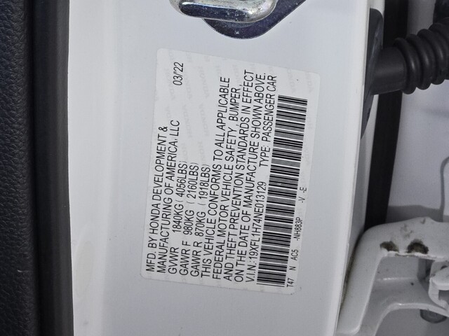 used 2022 Honda Civic Hatchback car, priced at $21,698