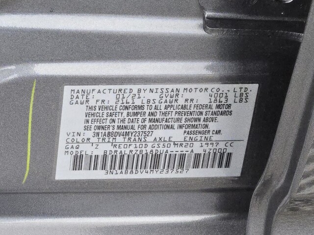 used 2021 Nissan Sentra car, priced at $14,998