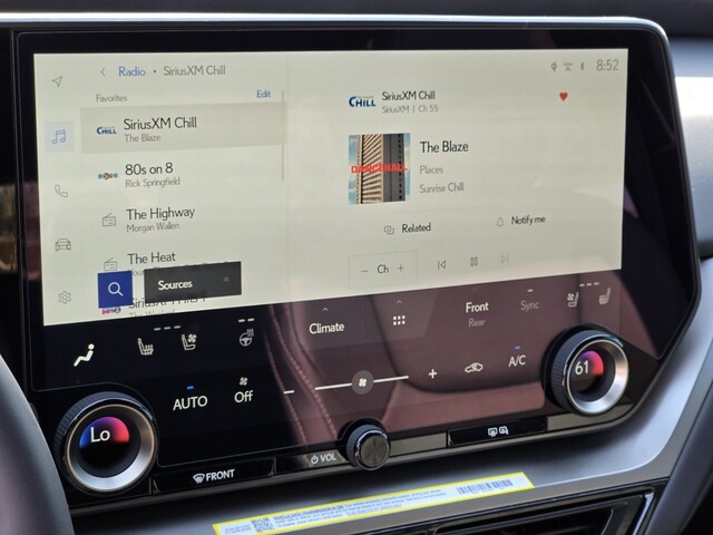 new 2025 Lexus TX car, priced at $66,054