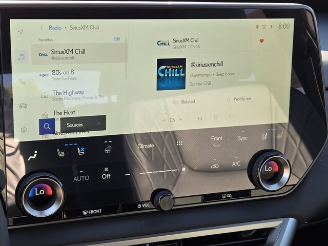 new 2025 Lexus RX car, priced at $55,729