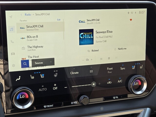 new 2025 Lexus RX car, priced at $58,924