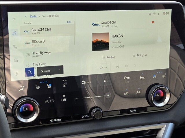 new 2025 Lexus RX car, priced at $60,890