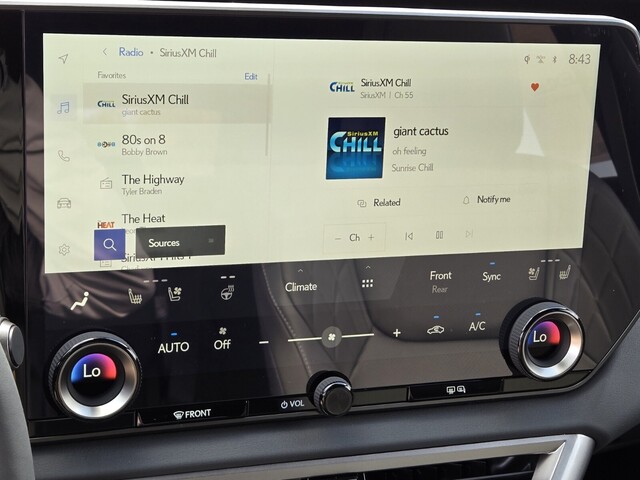 new 2025 Lexus RX car, priced at $59,400