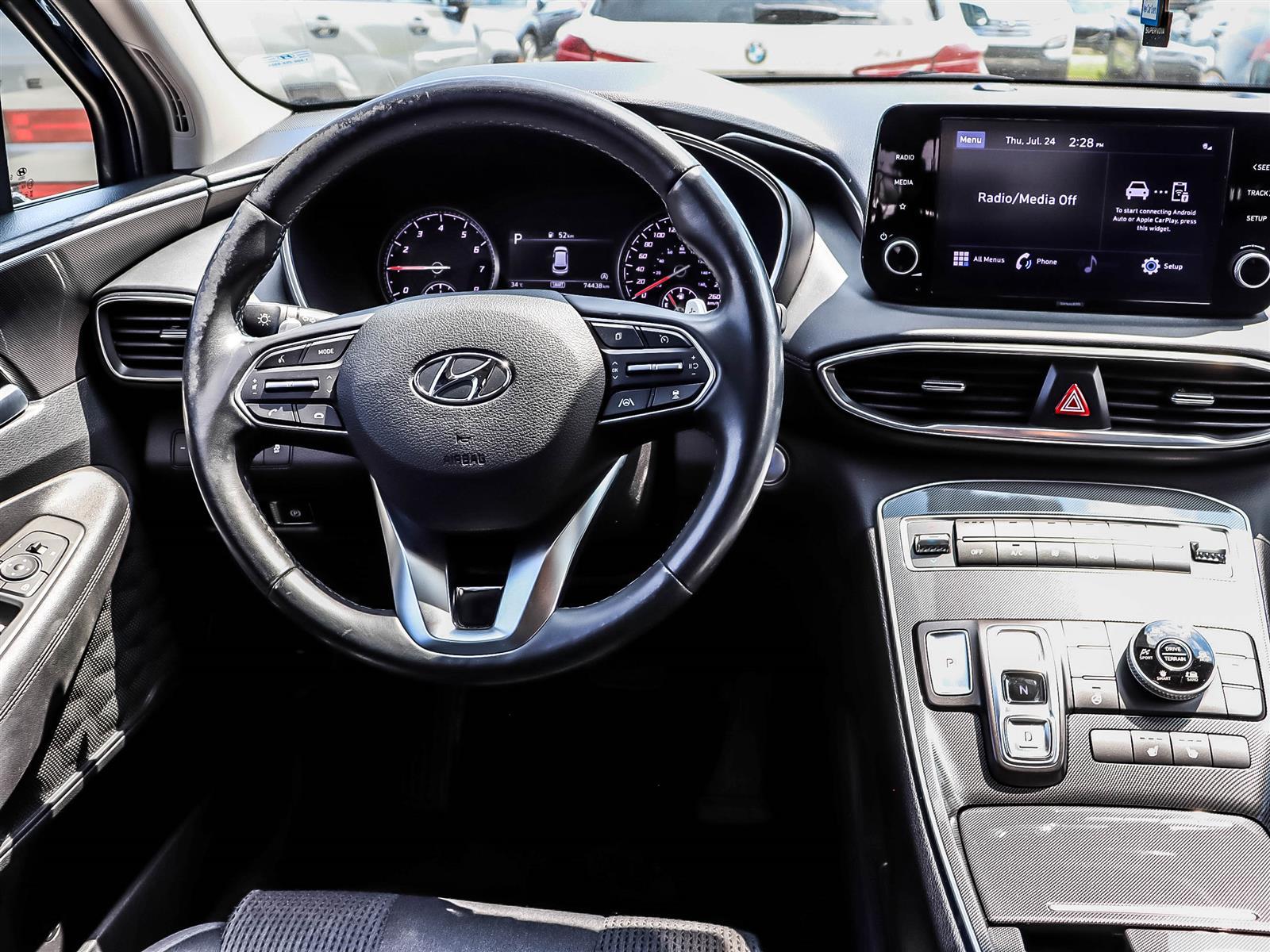used 2021 Hyundai Santa Fe car, priced at $26,888