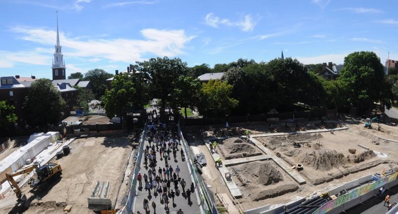 Science Center Plaza Construction From Above Science Center Plaza Construction From Above
