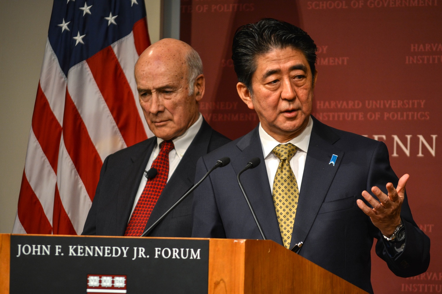Shinzo Abe, with Joseph S. Nye Shinzo Abe, with Joseph S. Nye