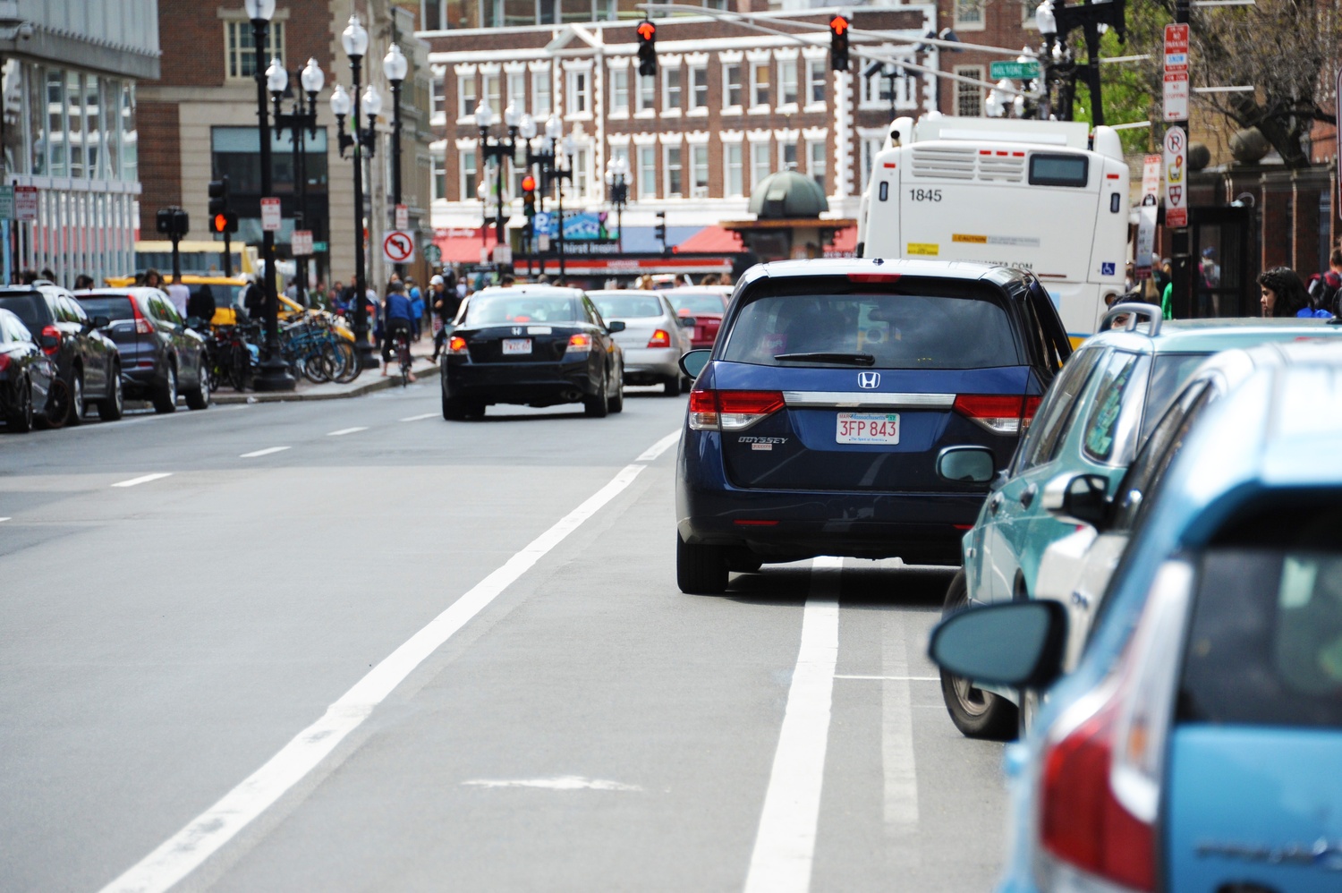Harvard Square Bicycle Lane Harvard Square Bicycle Lane