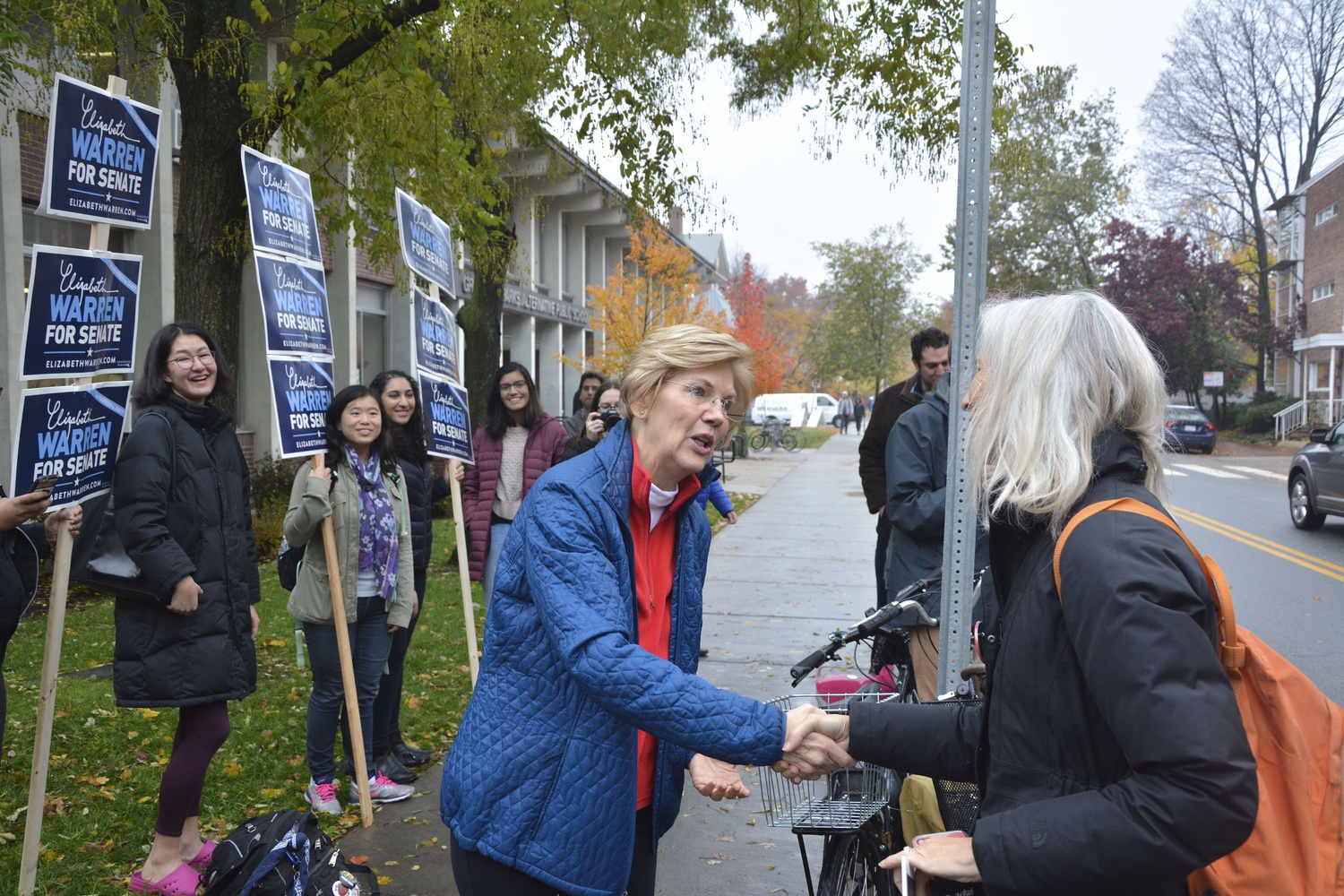 Warren Heads to the Polls Warren Heads to the Polls
